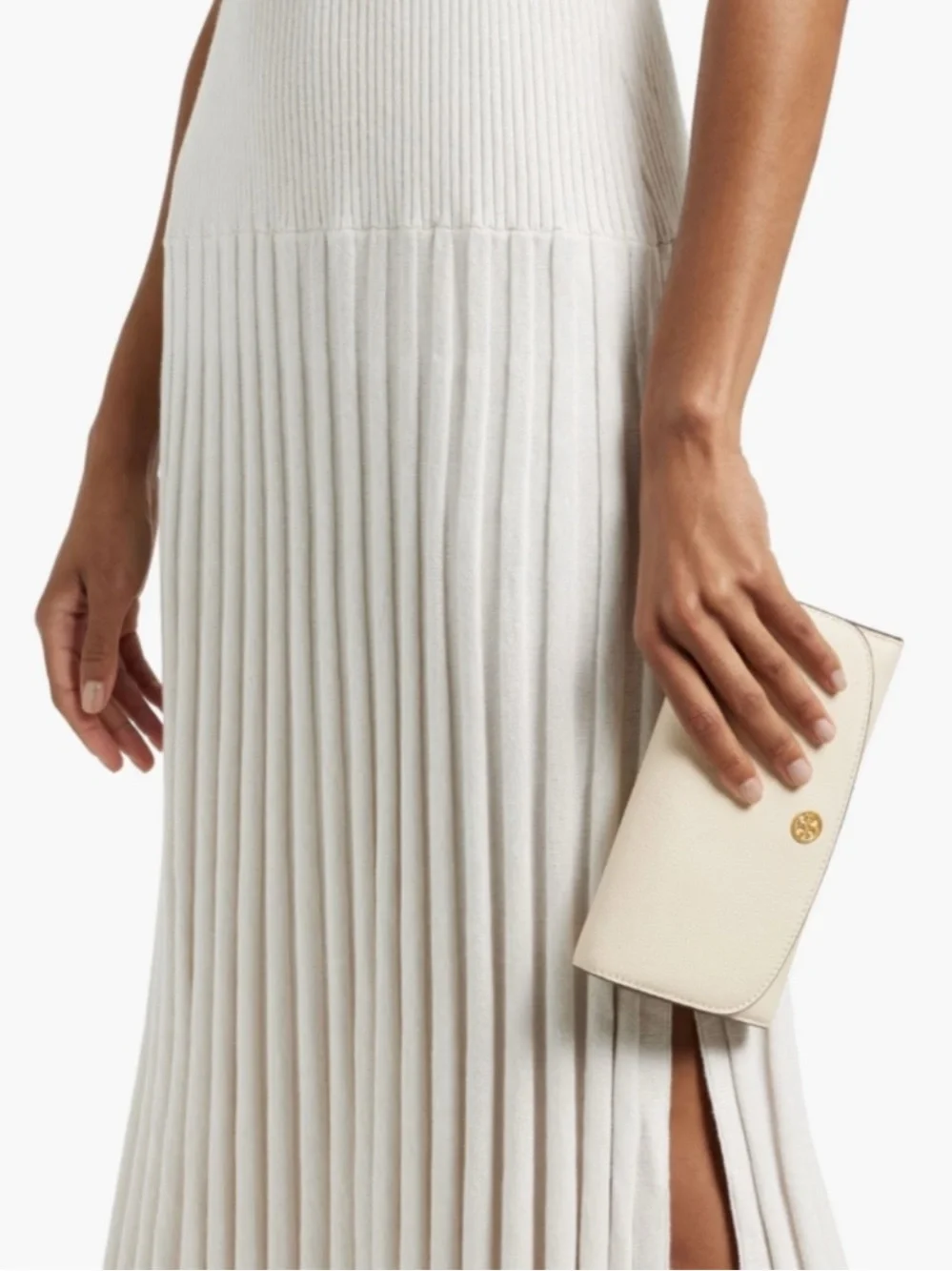 Tory Burch cream leather
